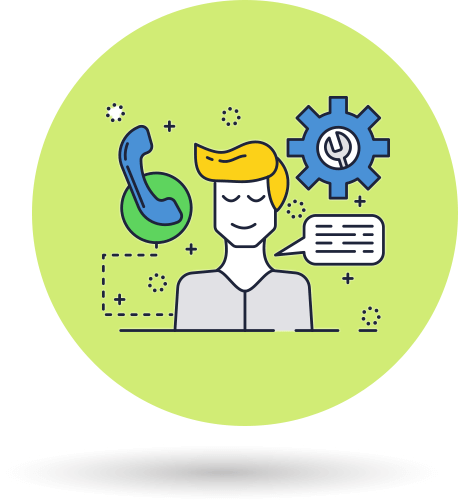 人物・パソコン イラスト