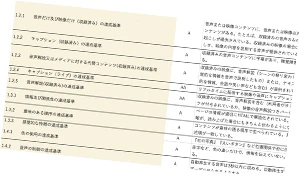 ウェブアクセシビリティのチェックリストのサンプルイメージ